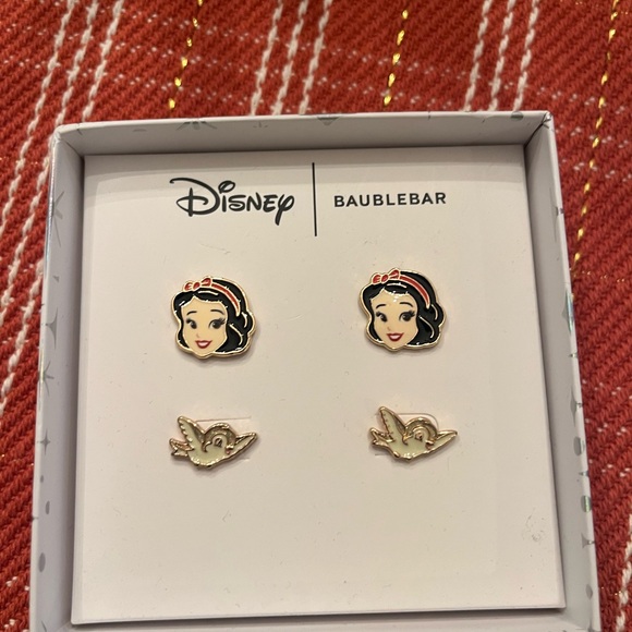 BaubleBar Jewelry - BaubleBar Disney Snow White and Bird Earrings - Black, Gold,